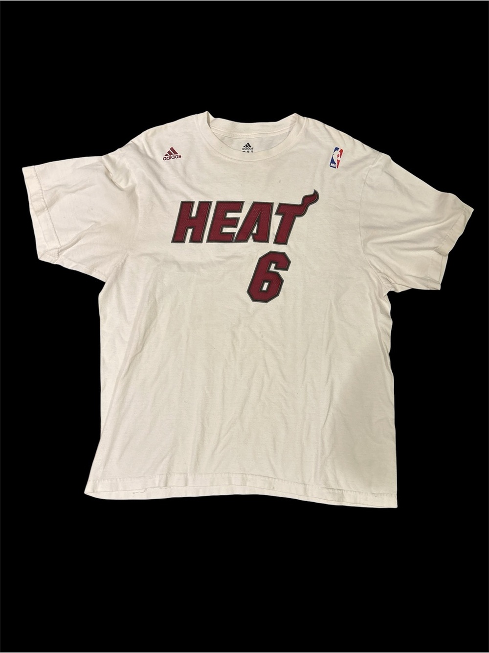 Vintage Adidas Miami Heat LeBron James Shirt Size: XL